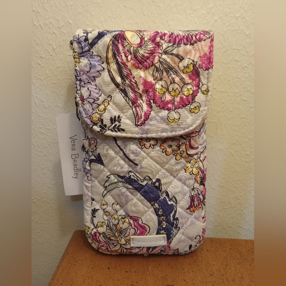 Vera Bradley Hummingbird Park Carson Cellphone Crossbody - Picture 11 of 12